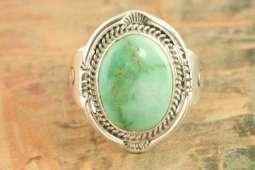 Genuine Turquoise Mountain Mine Sterling Silver Ring